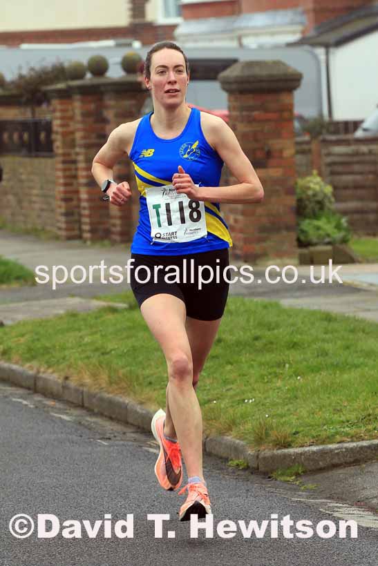Senior womens 6 Stage 2023 Northern Mens 12 stage and Womens 6 Stage Relays and Young Athletes, Redcar. Photo: David T. Hewitson/Sports for All Pics